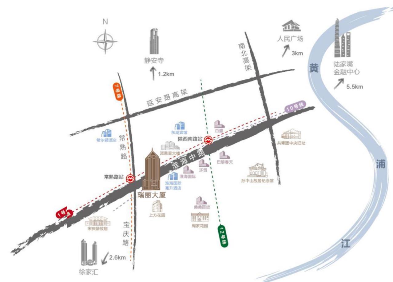 瑞丽大厦交通区位图